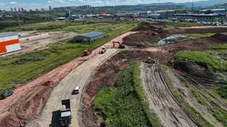 Реконструкция второй половины транспортной развязки началась на обходе Красноярска Реконструкция второй половины транспортной развязки началась на обходе Красноярска