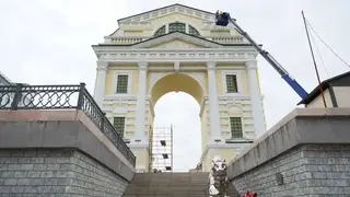 Ремонт исторической арки в Иркутске планируют завершить раньше срока Ремонт исторической арки в Иркутске планируют завершить раньше срока