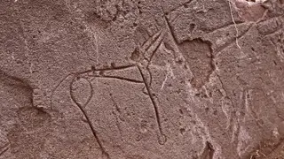 Древние рисунки эпохи раннего железного века нашли в Хакасии Древние рисунки эпохи раннего железного века нашли в Хакасии