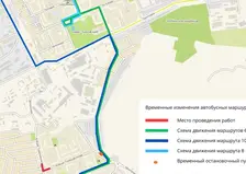 В Красноярске в микрорайоне Водников с 5 июня меняется схема движения автобусов